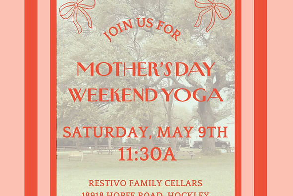 Celebrating Mother's Day with yoga outdoors