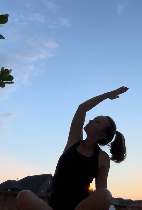 Mindful solo yoga practice